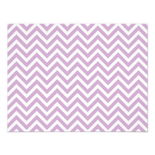 Lilac Purple Simple Chevron Thank You Note Cards