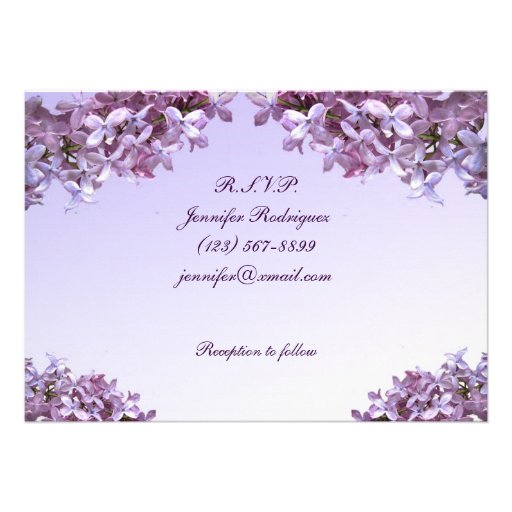 Lilac Quinceanera Invitations