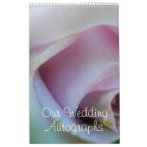 Lilac Rose Wedding Wall Calendar