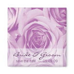 Lilac Roses Save the Date Fridge Magnet