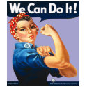 Lilac Rosie the Riveter Tee t-shirts