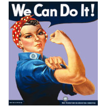Lilac Rosie the Riveter Tee t-shirts