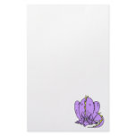 Lilac Shy Dragon Stationery Design