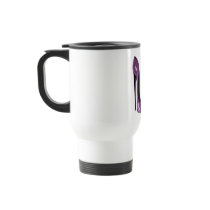 Lilac Stiletto Shoe and Rose Art Coffee Mugs
