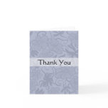 Lilac Thank You Card Art Deco Flowers