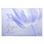 Lilac Tulip Live, Laugh, Love Place Mats