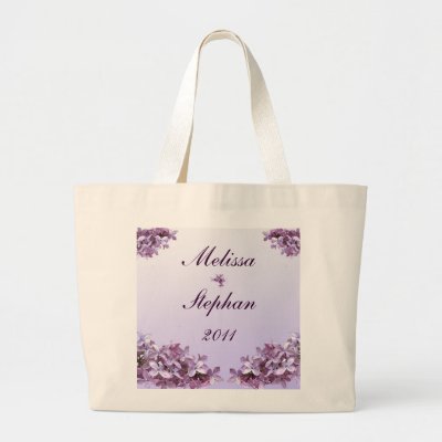 Lilac Wedding Bride Groom Bags by Bebops