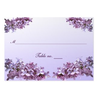 Lilac Wedding Escort Card Large Business Cards (Pack Of 100)