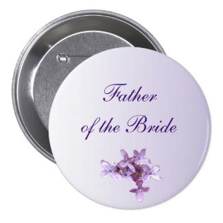 Lilac Wedding Father of the Bride Pin