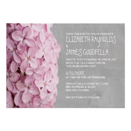 Lilac Wedding Invitations