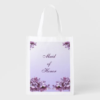 Lilac Wedding Maid of Honor Reusable Tote