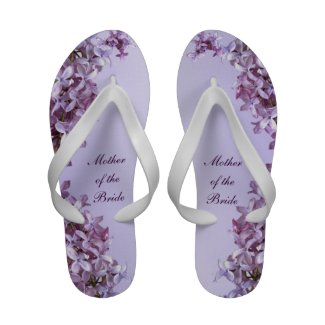 Lilac Wedding Mother of the Bride Flip-Flops