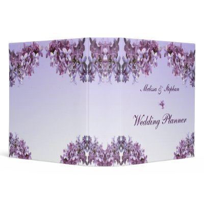 Lilac Wedding Planner 3 Ring Binder