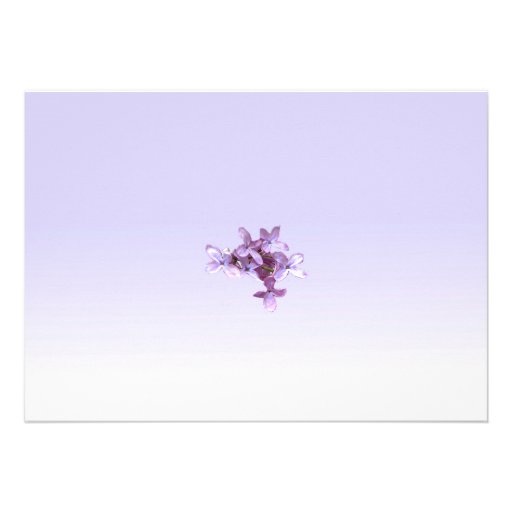 Lilac Wedding Reception Announcement