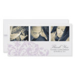 LILAC &amp; WHITE FLOURISH | WEDDING THANK YOU CARD PHOTO CARDS