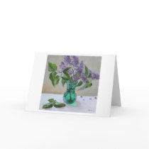 Lilacs - blank greeting card