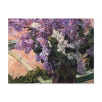 Lilacs in a Window, Mary Cassatt postcards