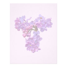 Lilacs in Springtime Custom Letterhead