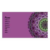 Lilacs Kaleidoscope Business Card Template