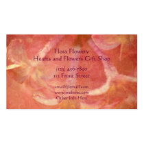 Lilacs Photo with Hearts Design business cards