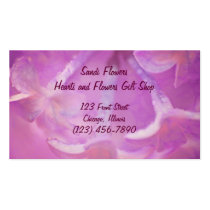 Lilacs Photo with Hearts Design business cards