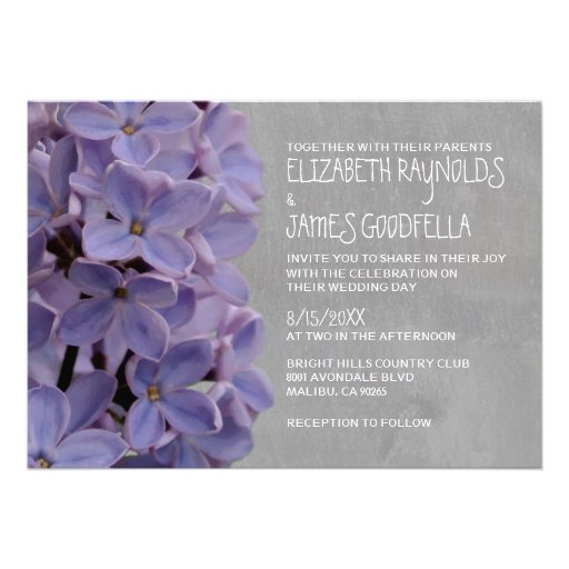 Lilacs Wedding Invitations
