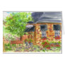 Lila's Cafe Watercolor Greeting Card