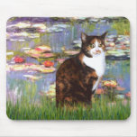 Lilies 2 - Calico cat Mousepads