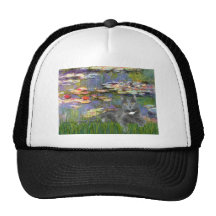Lilies 2 - Grey cat Mesh Hat
