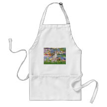 Lilies 2 - Italian Greyhound 5 Apron