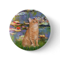 Lilies 2 - Orange Tabby cat 46 Buttons