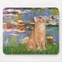 Lilies 2 - Orange Tabby cat 46 Mouse Pads