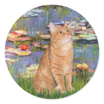Lilies 2 - Orange Tabby cat 46 Stickers