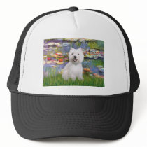 Lilies #2 - Westie #2 Mesh Hat