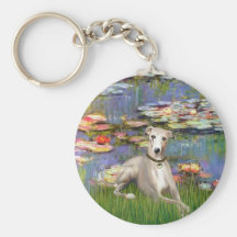 Lilies 2 - Whippet #2 Key Chains