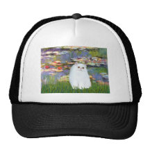Lilies 2 - White Persian kitten 49 Trucker Hat