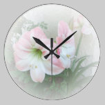 Lilies 3 Clock wall clocks