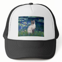 Lilies 5 - Blue Point Siamese cat Mesh Hat