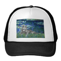Lilies 5 - Grey cat Hat