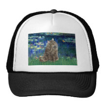 Lilies 5 - Norwegian Forest cat Trucker Hat