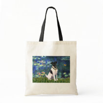 Lilies 5 - Smooth Fox Terrier bags by masterpiecedogs Lilies 5 - Smooth Fox Terrier bags