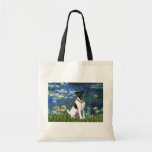 Lilies 5 - Smooth Fox Terrier Canvas Bag
