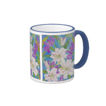 Lilies and Iris Coffee Mugs