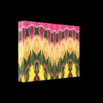 Lilies and Mums "Polar Coordinates" Wrapped Canvas canvas prints