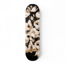 Lilies blooming skate board