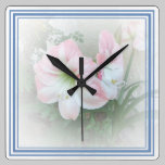 Lilies blue 3 Clock wall clocks