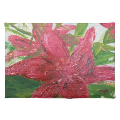 lilies placemat