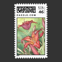 Lilies postage stamps stamps