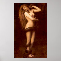 Lilith con la serpiente - poster