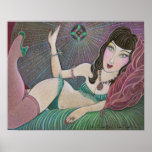 'Lilith in Fringe Bikini' art print